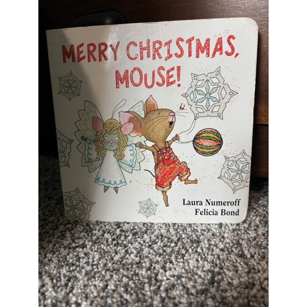Merry Christmas Mouse Board Book Laura Numeroff Felicia Bond Holiday Counting